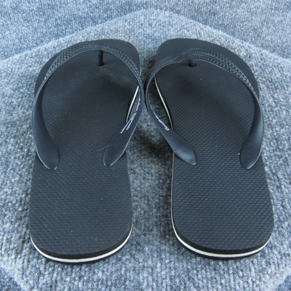 Goodfellow  Men Flip Flop Sandals Size 9-10 Medium Black‎ Synthetic Slip On
